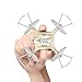 Price comparison product image DoDoeleph Syma X20 Mini Micro RC Drone 2.4Ghz Remote Control Pocket Quadcopter Altitude Hold One Key Take-off Landing Gold