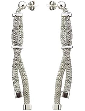 Hobra-Gold Exclusive lange Ohrhänger Silber 925 - Silberohrstecker Silberohrhänger Ohrringe