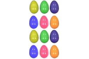 QUICKDRAW EASTER 12 Empty Fillable Plastic Surprise Easter Eggs - Fill With Easter Hunt Gifts And Chocolate