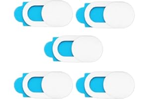 Aftermap 5 x Camera Blocker, Webcam Cover Slide/Slim Webcam Privacy Cover/for iPhone XS Max, Laptops, iPads & Tablet Devices/Camera Cover Slider Laptop Camera Cover (White)