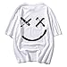 Produktbild SANFASHION Herren T-Shirt Sommer New Evil Smile Gesicht Fedruckt Tops Rundhals Komfortable Figurbetont Tankshirt