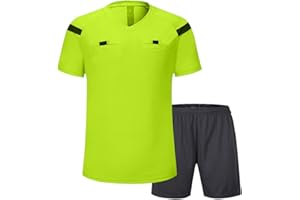 SHINESTONE Herren-Schiedsrichter-Trikot, für Fußball, Kurze Ärmel …