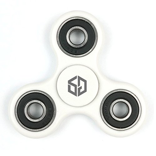 GSTEK Fidget Spinner Toy Stress Reducer Time Killer Focus Toy for Kids / Adults - Finger Spinner Hand Spinner to Relieve Anxiety and Boredom (White) GSTEK Fidget Spinner Toy Stress Reducer Time Killer Focus Toy for Kids / Adults - Finger Spinner Hand Spinner to Relieve Anxiety and Boredom (White)