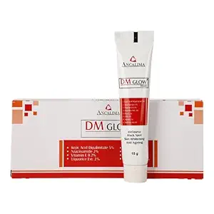 DM GLOW Depigmentation Cream 15gm for removing Black Spots, Skin Whitening