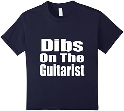 Kids Dibs On The Guitarist Tshirt Concert Favorite Band Musician 4 Navy