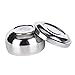 B-Comrade(TM) Shave Soap Cup with Lid, Stainless Steel Dual Layer Shaving Mug Bowl