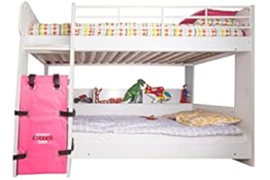 Kiddies Ladder Lock, Housse d'échelle pour lit superposé - Protection d'échelle - Serrure d'échelle - Empêche l'accès aux échelles (rose)