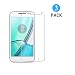 Produktbild MOTO G4 Play Panzerglas Schutzfolie,[3 Stück] WEOFUN Displayschutzglas Panzerfolie für MOTO G4 Play Schutzglas Folie [0.33mm, 9H, Ultra-klar]