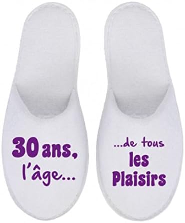 Pantoufles anniversaire 30 ans