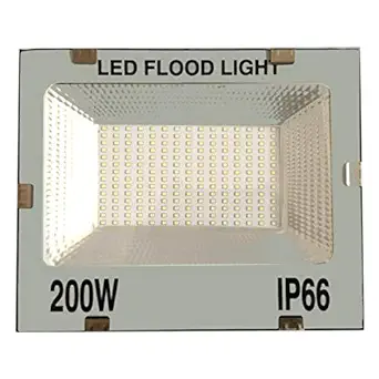 200 Watt Ultra Thin Slim Ip66 Led Flood Outdoor Light Cool White Waterproof-200W (Single)