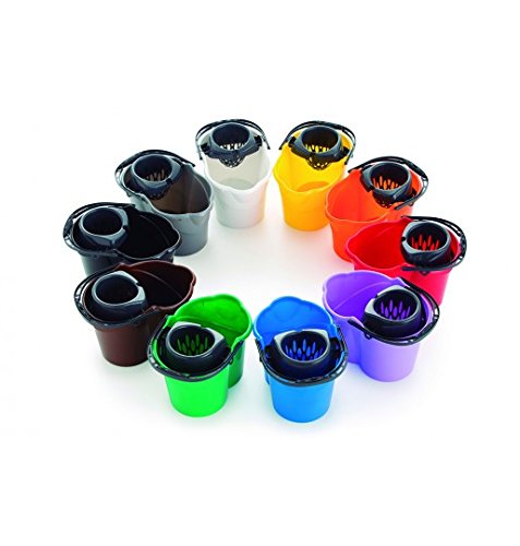 Maya strumenti professionali 09050-r secchio ovale con filtro, rosso - 15 litri