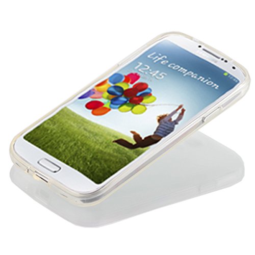 Silikon Soft Samsung Galaxy S4 i9500 Blickdicht   Transparent TPU H  lle Cover Skin Case Schale Bumper Tasche Etui Schutz  Transparent Farblos 