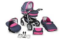 Clamaro 'CORAL 2018' Kinderwagen 3 in 1 ...