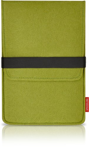 Speedlink Aluny Schutzhülle bis 7-Zoll/17,8cm für Tablets und eBook Reader (schützt vor Kratzern und Schmutz, widerstandsfähiger Stoff) grün