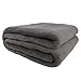 Produktbild Auralum® Elegante Kuscheldecke Fleecedecke Warm Weich und Bequem 220*240cm Silbergrau XXL
