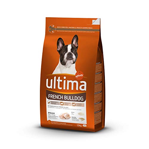 Ultima II Pienso para Perros French Bulldog - Pack de 4 x 1,5 kg - Total: 6 kg - Paquete de 4 x 1500 gr - Total: 6000 gr