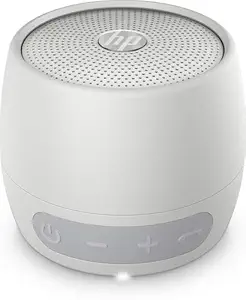 HP 360 Mono Portable Silver Bluetooth Speaker with Built-in Microphone Ip54 Dust and Water Resistance (2D801AA)