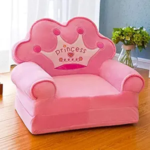 Femfairy Newly Kids Cotton Sofa Cum Bed (Pink Princess)