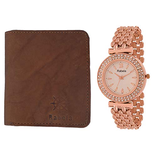 Rabela Girls Watches and Wallet Combo Pack RWG-1004