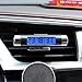 Produktbild HaiMa Car Air Outlet Thermometer Electronic Clock Time LED Digital Thermometer Plus Back Luminous Car Supplies-Black Blue Light