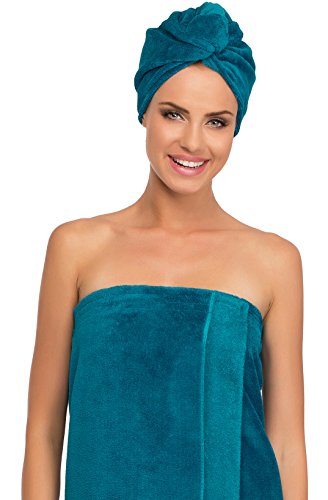 Merry Style Womens Wellness Turban 13007 (Blue/Blue, One Size)