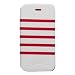 Produktbild Jean Paul Gaultier Klappetui Bookstyle Sailor Weiß/Rot für Apple iPhone 5/5S