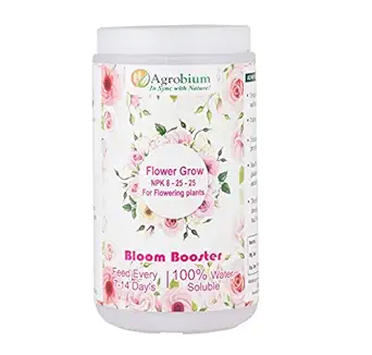 Agrobiums Fertilizer for Flower Growth, NPK Nitrogen Phosphorus & Potassium Fertilizer (8:25:25), for Vigorous Flower Growth/Bloom Booster; Apply 1-2 gm Once 7-14 Days(1 Kg)