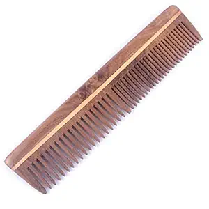 LEYSIN Handmade Anti Dandruff Neem Wood Comb For Men And Women Wooden Comb For Control Hair Fall Pack (Combo 4)