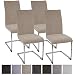 Produktbild Albatros Freischwinger Lugano 4-er Set Hellbraun/Beige, SGS geprüft auf Belastbarkeit, Stoffbezug, 44cm x 44cm x100cm