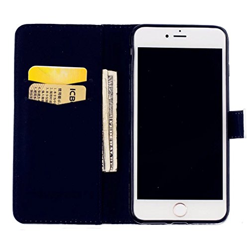 MUTOUREN Schutzhülle Case für iPhone 7 Plus (5.5 Zoll) Prägung Blumen Geprägte indische Mandala Muster Buch-Stil Bookstyle Handyhülle Schutzhülle Taschen Anti-scratch Bumper et Shock Absorption Magnetverschluss Magnet Etui + Metall Touch-Pen, Traumfänger und Schmetterling - 6
