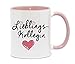 Produktbild "Lieblingskollegin" Tasse in hochwertiger Qualität, beidseitig bedruckt. Für die beste Kollegin in jedem Büro. Da freut sich jede Kollegin, Chefin oder Freundin bei der Arbeit drauf. (Rosa)