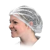 Disposable White Mob Caps Hair Net Spray Tanning Caps X 50