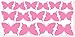 wallfactory - wall decal - 15 great Butterflies (S2XS) in soft pink
