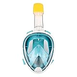 Schnorchelmaske Vollmaske, Gofun Tauchmaske Anti-Fog und...