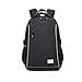 Produktbild Zhrui Wasserdichte Laptop Rucksack Diebstahlsicherung mit USB-Kabel und Port Ladeanschluss Schule für Junge Männer Frauen Traveler Business Rucksack (Farbe : Schwarz)