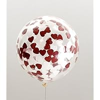 XXL Ballon mit Herzkonfetti gefüllt