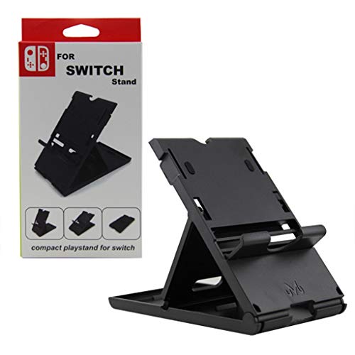 Preisvergleich Produktbild Fcostume Tragbar Höhenverstellbarer Spielstand für Nintendo Switch Console Bracket (Schwarz)