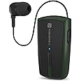 Portronics Harmonics Klip 4 Retractable Bluetooth Music & Calling Earphone with Long Playtime, Vibration Prompt (Green)