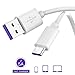Price comparison product image KEZIO Fast Speed Cable, Type-C 5A Fast Charging Cable with USB 3.1 Port for Type-C Devices PocoPhone F1 Android Phone (Color : White, Size : 3M)