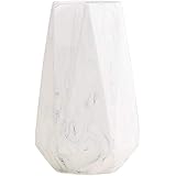 20cm Mármol Blanco Decorativos Modernos Ceramica Jarrones de Flores para Mesa de Comedor Sala de Estar Idea Regalo para Cumpl