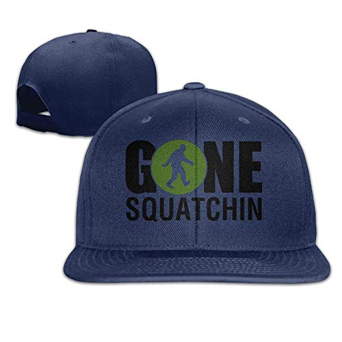 Preisvergleich Produktbild ghkfgkfgk Gone Squatchin Bigfoot Green Snapback falt Hat Adjustable Baseball Cap