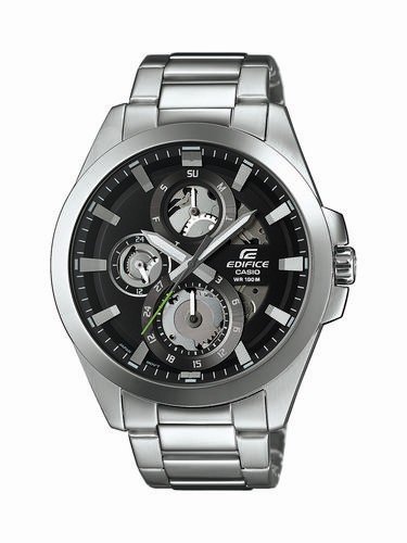 Casio Herren-Armbanduhr Edifice Analog Quarz Edelstahl ESK-300D-1AVUEF Casio Herren-Armbanduhr Edifice Analog Quarz Edelstahl ESK-300D-1AVUEF