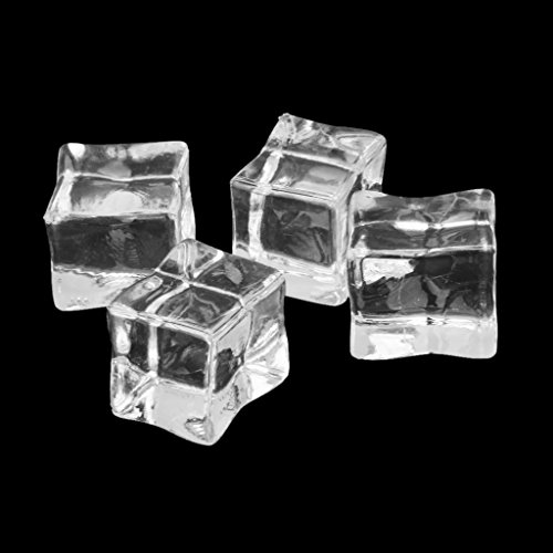 20pcs Künstliche Acryl Eiswürfeln Kristall Barwar Hochzeitsdeko – 3cm - 5