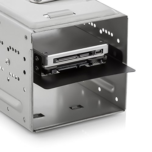 deleyCON DUAL Einbaurahmen 2,5″ Festplatte SSD auf 3,5″ (bis zu 2x 2,5″ Festplatten HDD oder SSD) – SATA 3 bis 6Gb/s Kabel Inklusive - 7