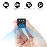 Mini Caméra Espion LXMIMI Petite Caméra Cachée 1080P Portable Caméra de Surveillance de Sécurité avec Vision Nocturne et Détection de Mouvement pour Maison,Voiture,Drone,Bureau,en Plein Air