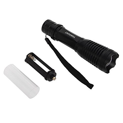 TOMOUNT CREE Taschenlampe Flashlampe XM-L T6 Weiß 800LM Zoombar LED Flashlight Lampe Bergsteigen Biken Camping - 5