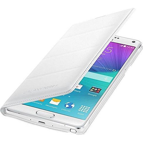 Samsung BT-EFWN910BW - Funda tipo flip con soporte de tarjeta para Samsung Galaxy Note 4 N910F  color blanco- Versi  n Extranjera