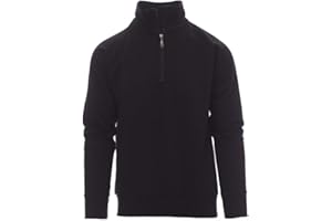 NOTRASH2003 Half Zip Sweatshirt – Maglione da Lavoro Compatibile con Payper Miami, per Ufficio, Lavoro e Tempo Libero, con Polsini e Vita in Costina Elastica, 300 g/m², 70% Cotone, dalla XS alla 5XL
