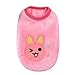 Produktbild Amphia - Haustier-Milchhund Flanellkleidung,Netter Hundewelpen-Kleidungs-Strickjacke-kleines Welpen-Hemd weiche Haustier-Mäntel(XXXS,Rosa)