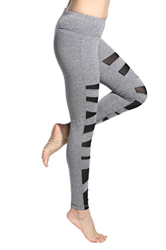 Lotus Instyle Damen Sports Leggings Yoga Laufen Hose mit Netze - 5